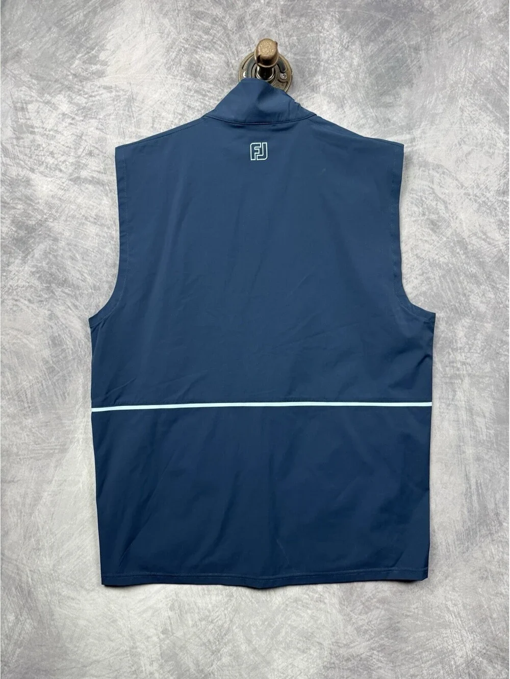 NWT FootJoy Golf Vest Mens M Blue Tempo Series Full Zip
